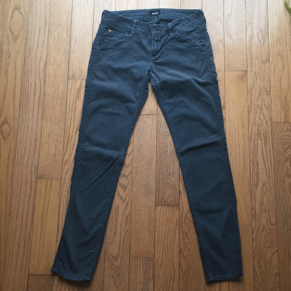 Hudson Collin Skinny Flap in Midnight Jeans